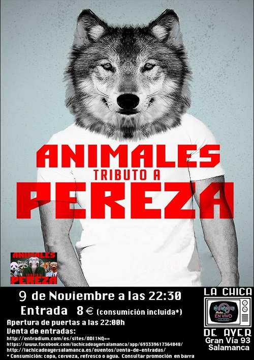 ANIMALES TRIBUTO A 'PEREZA'