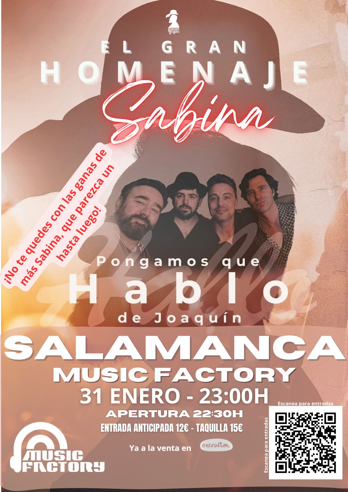 PONGAMOS QUE HABLO DE JOAQUÍN - Homenaje a Sabina