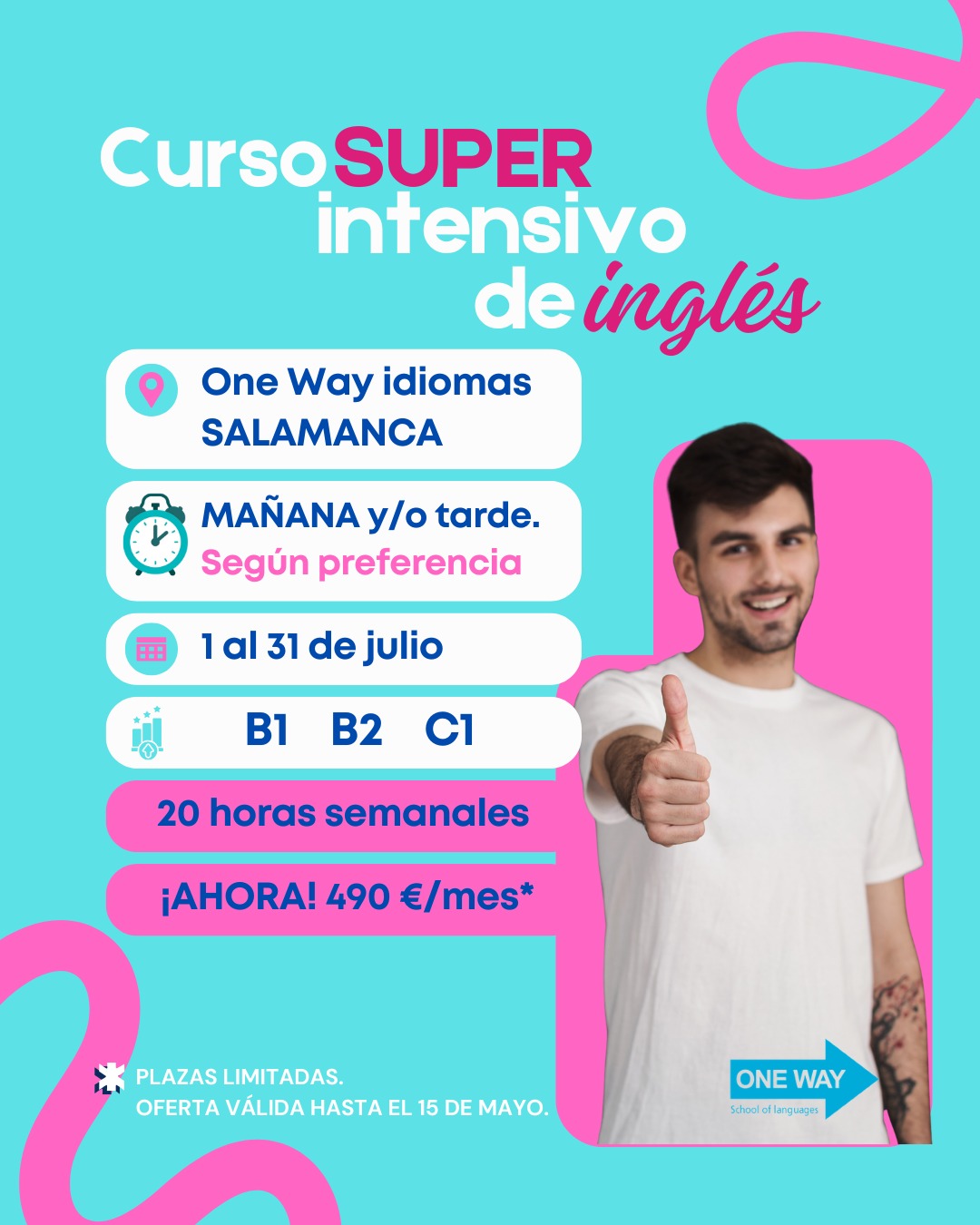 Cursos Super Intensivo Inglés en julio 2026
