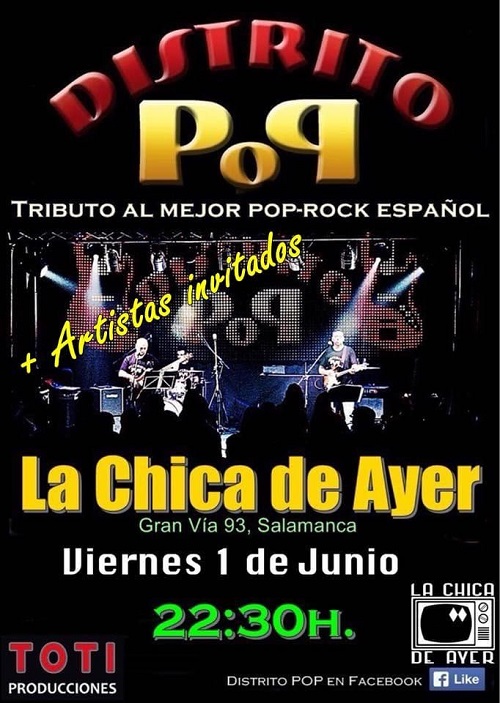 DISTRITO POP 'TRIBUTO AL MEJOR POP ROCK ESPAÑOL'