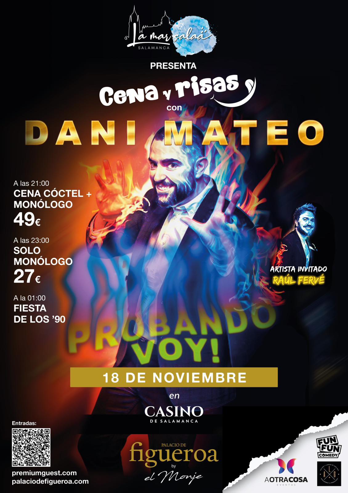 CENA Y RISAS: CENA-COCKTAIL & MONÓLOGO DE DANI MATEO