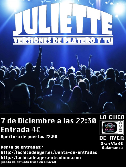 JULIETTE VERSIONES DE 'PLATERO Y TÚ'