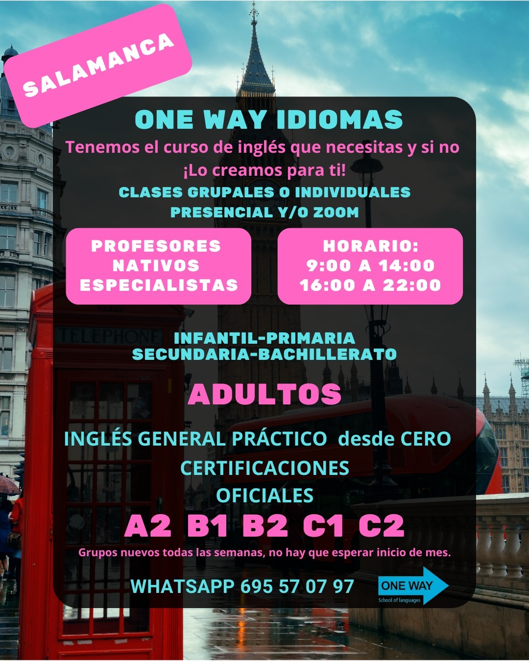 Cursos de Inglés en Salamanca - One Way Idiomas
