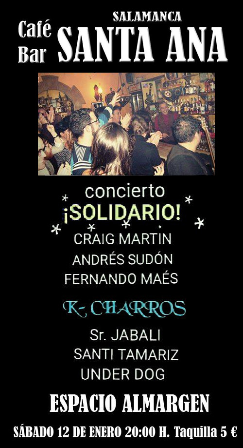 CONCIERTO SOLIDARIO CAFÉ BAR 'SANTA ANA'