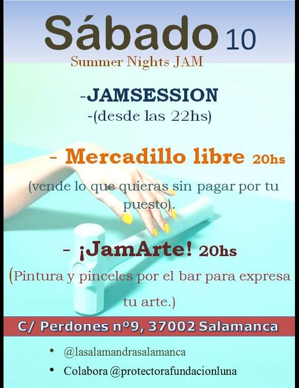 SUMMER Nights JAM en Salamandra Bar (Micro Abierto, Mercadillo Libre y JamArte)