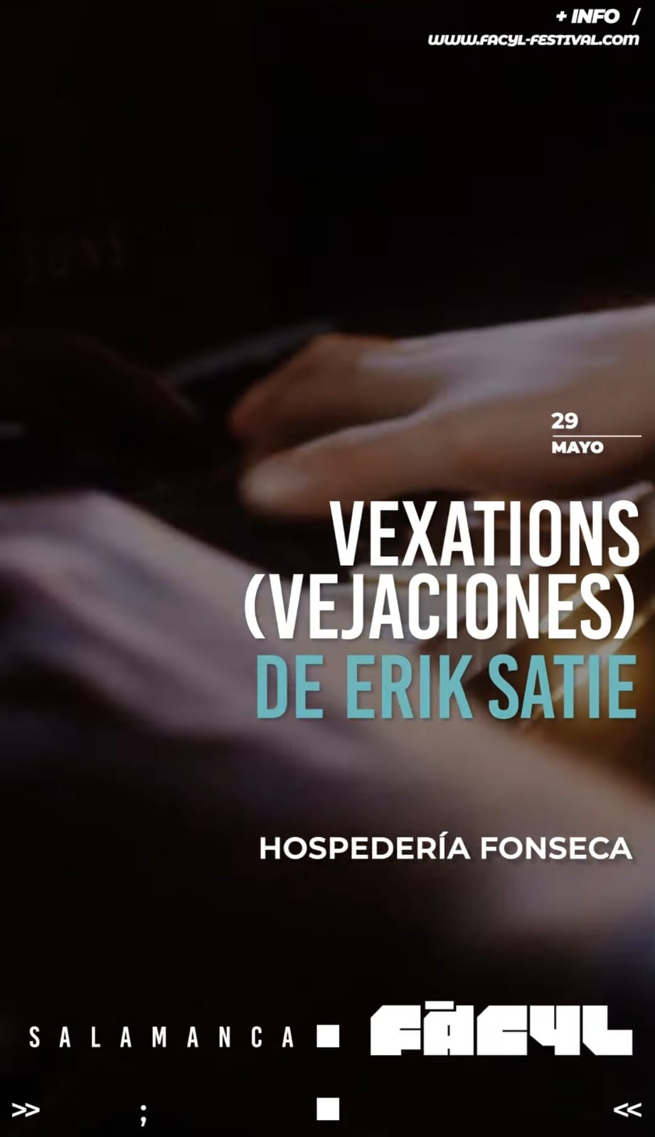 VEXATIONS (VEJACIONES) DE ERIK SATIE - FÀCYL 2026