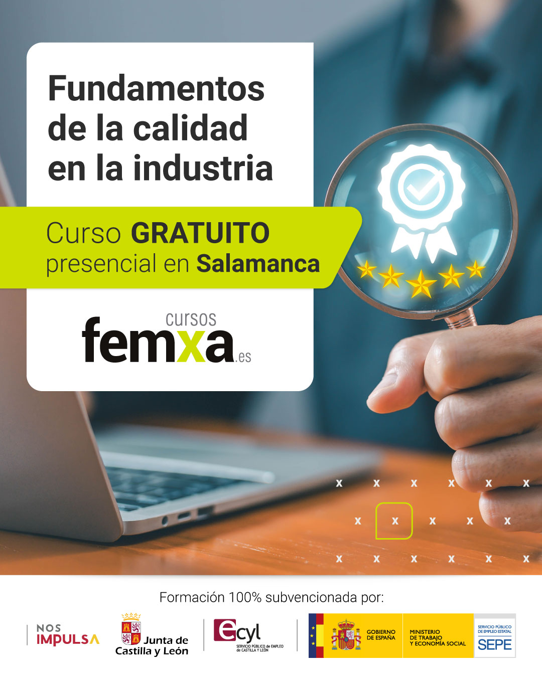 Curso gratuito en Salamanca: Calidad en la Industria